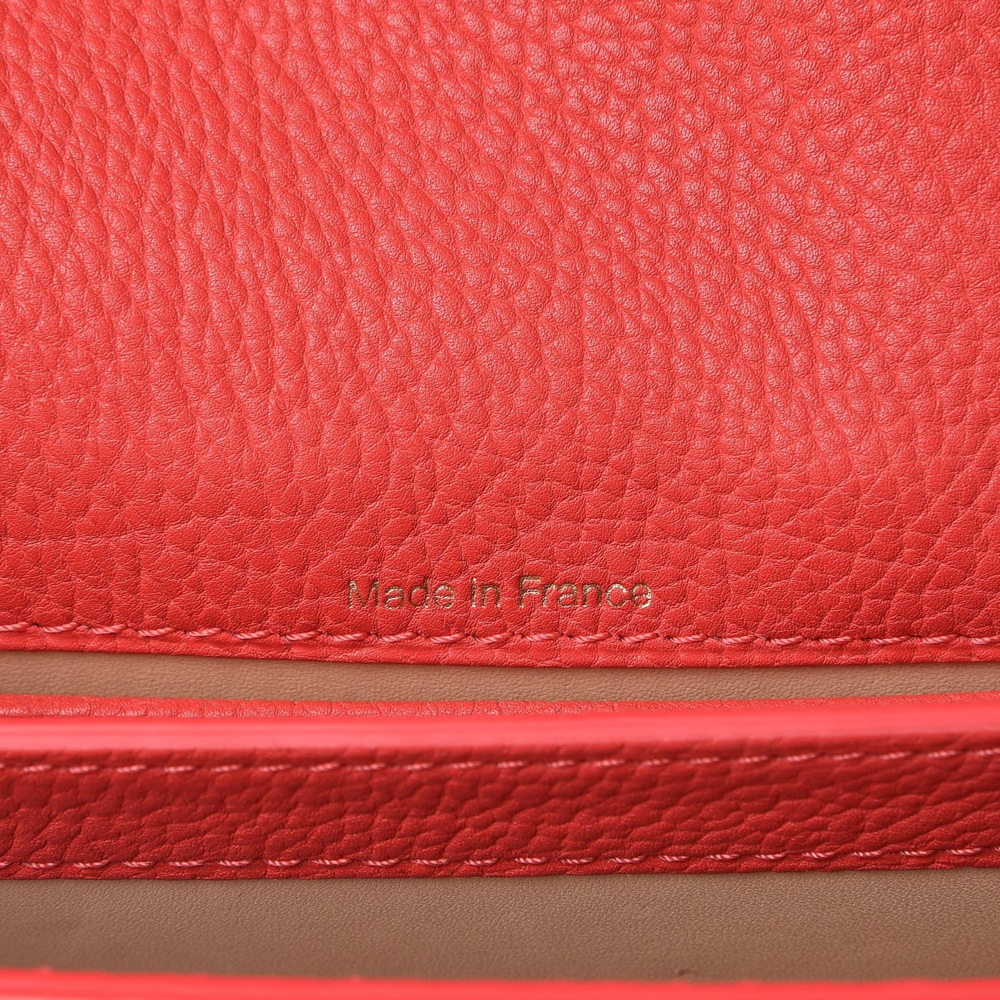 Crispy Calfskin Mini Le Mutin Saddle Bag Coral