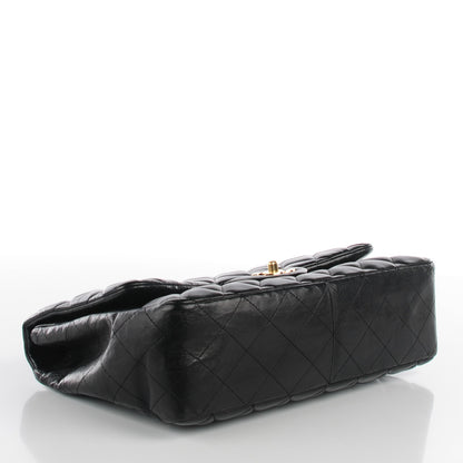 Chanel Lambskin Quilted Jumbo Single Flap Black 4 of 9