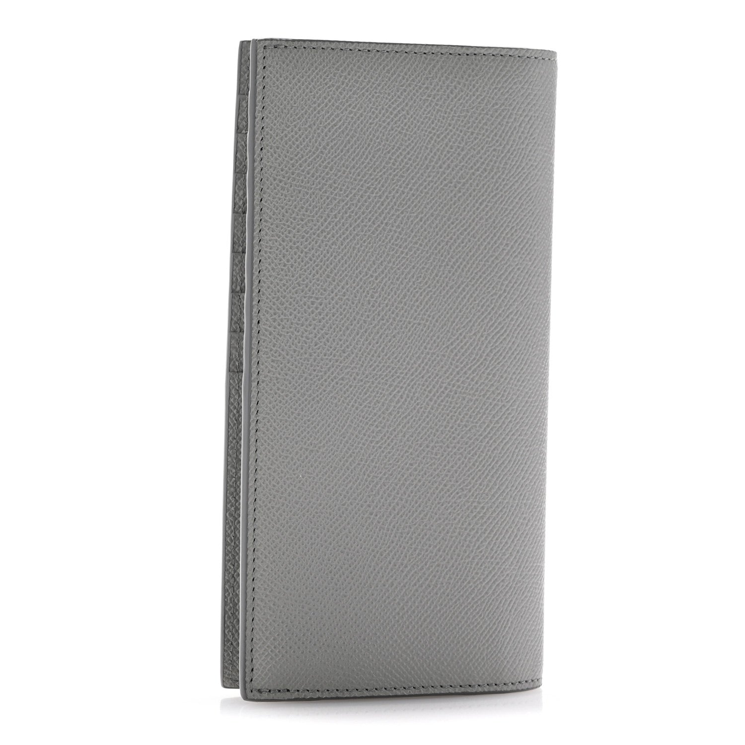 Burberry Grained Calfskin Cavendish Continental Wallet Grey 3 of 8