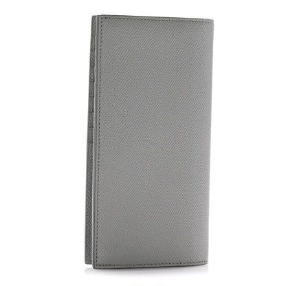Burberry Grained Calfskin Cavendish Continental Wallet Grey 3 of 8
