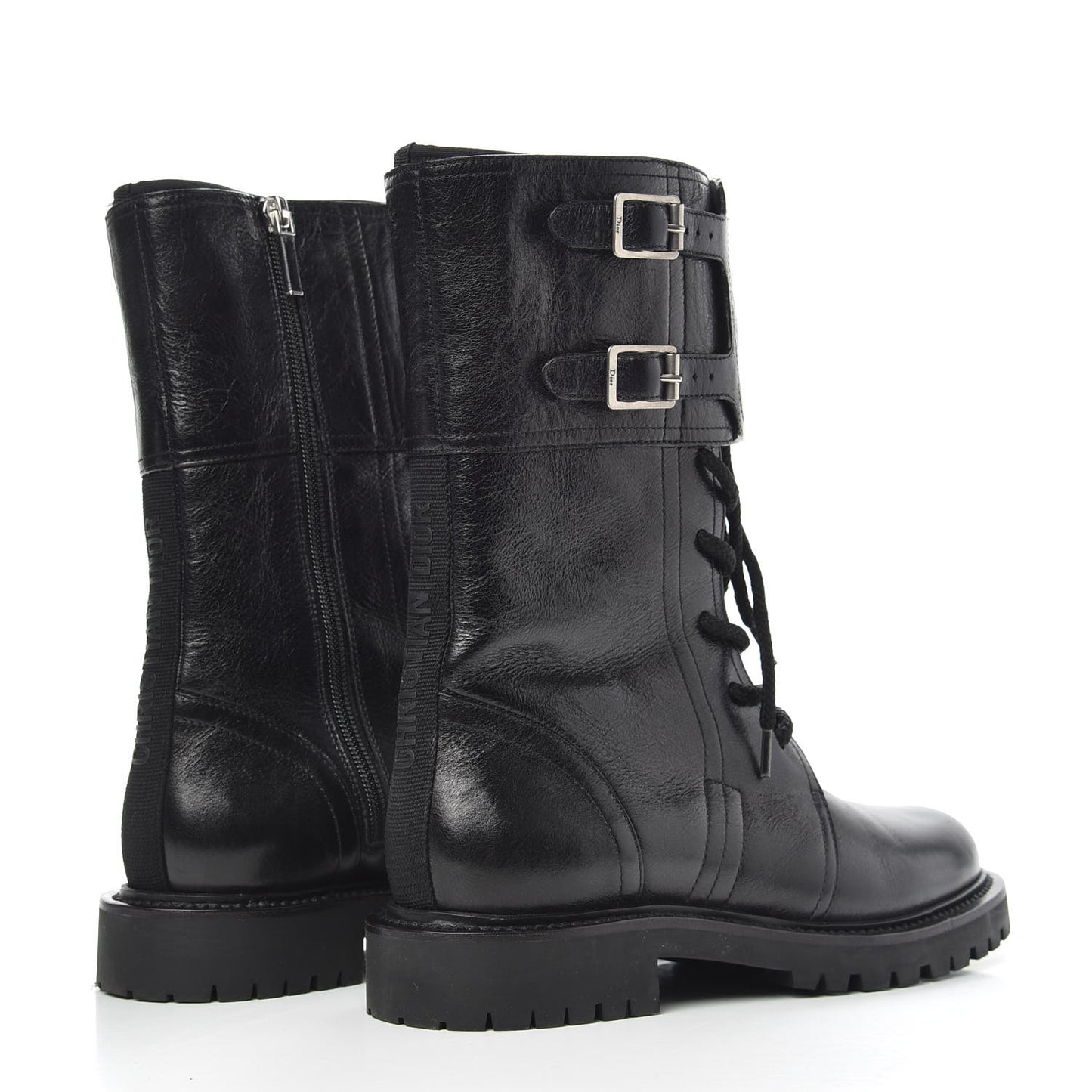 Calfskin Ground Low Boot 37 Black