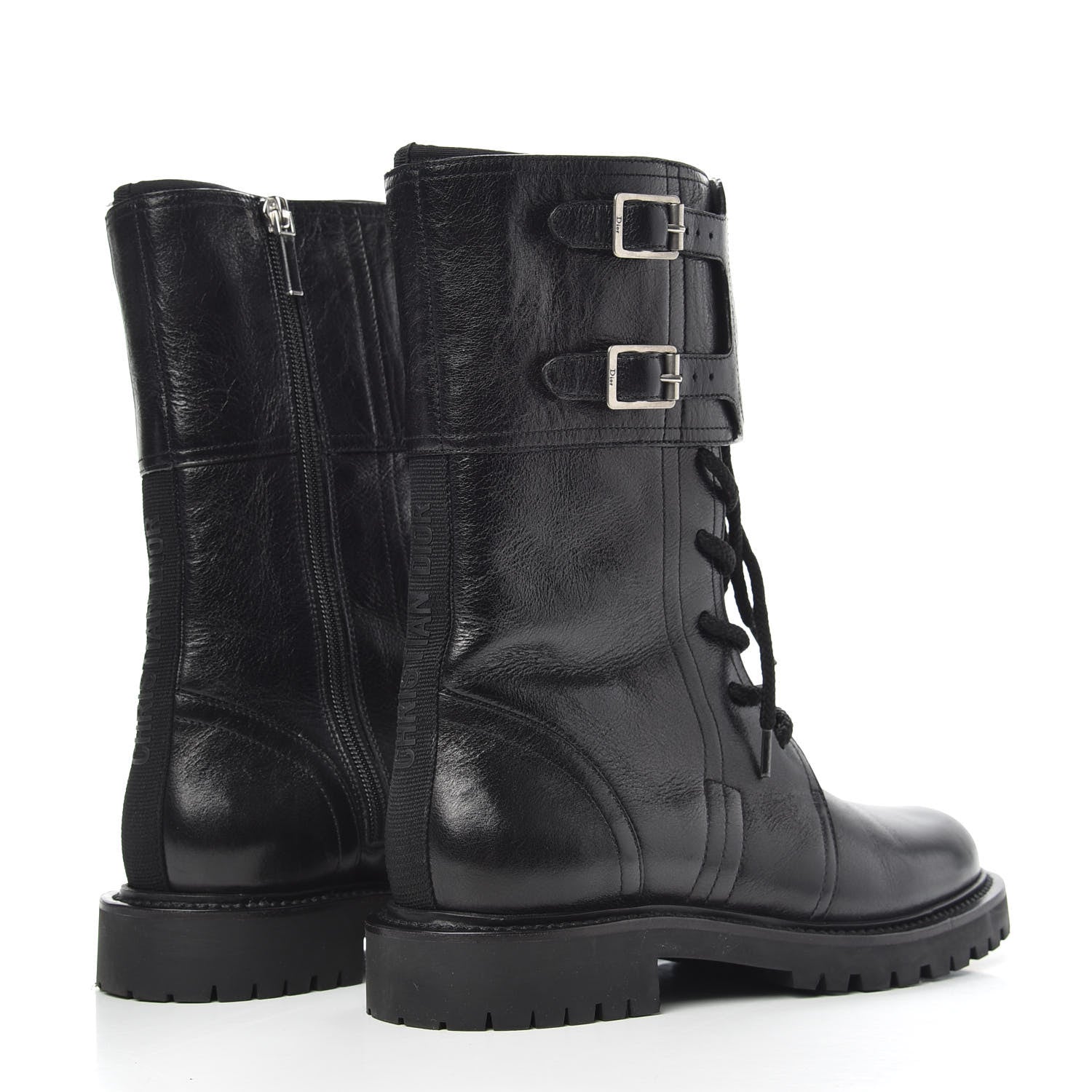 Christian Dior Calfskin Ground Low Boot 37 Black 4 of 7