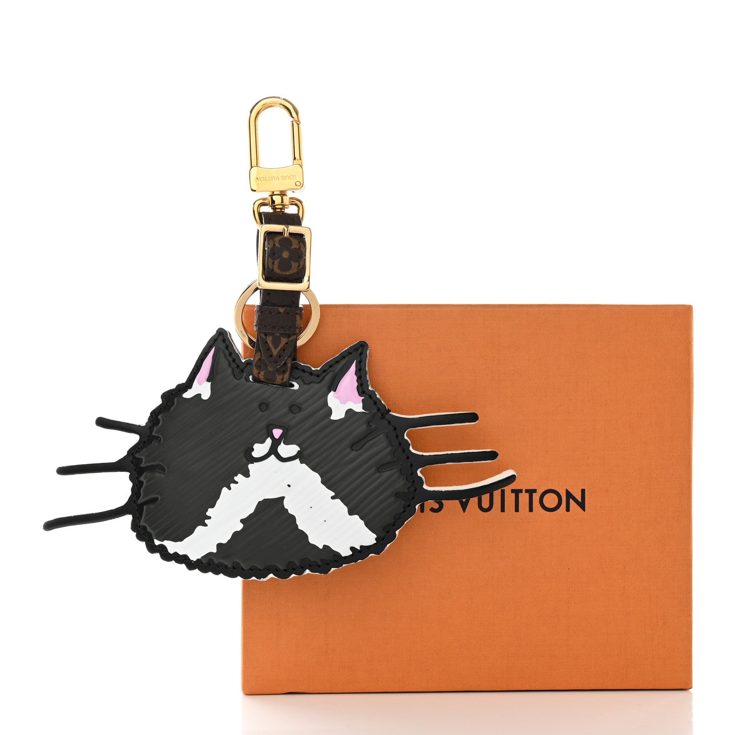 Louis Vuitton Epi Monogram Catogram Bag Charm Key Holder Gris 5 of 5