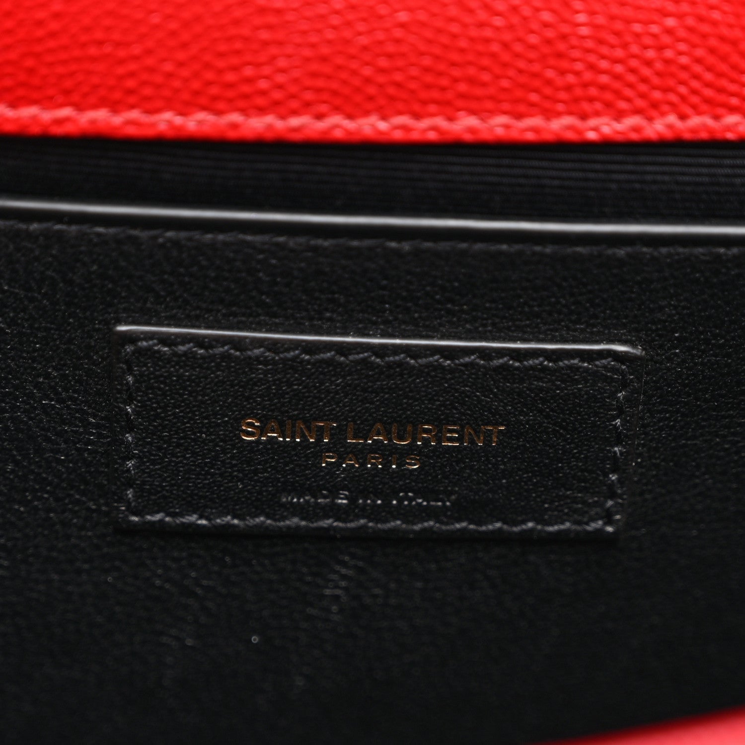 Saint Laurent Grain De Poudre Medium Monogram Kate Satchel Red 7 of 11