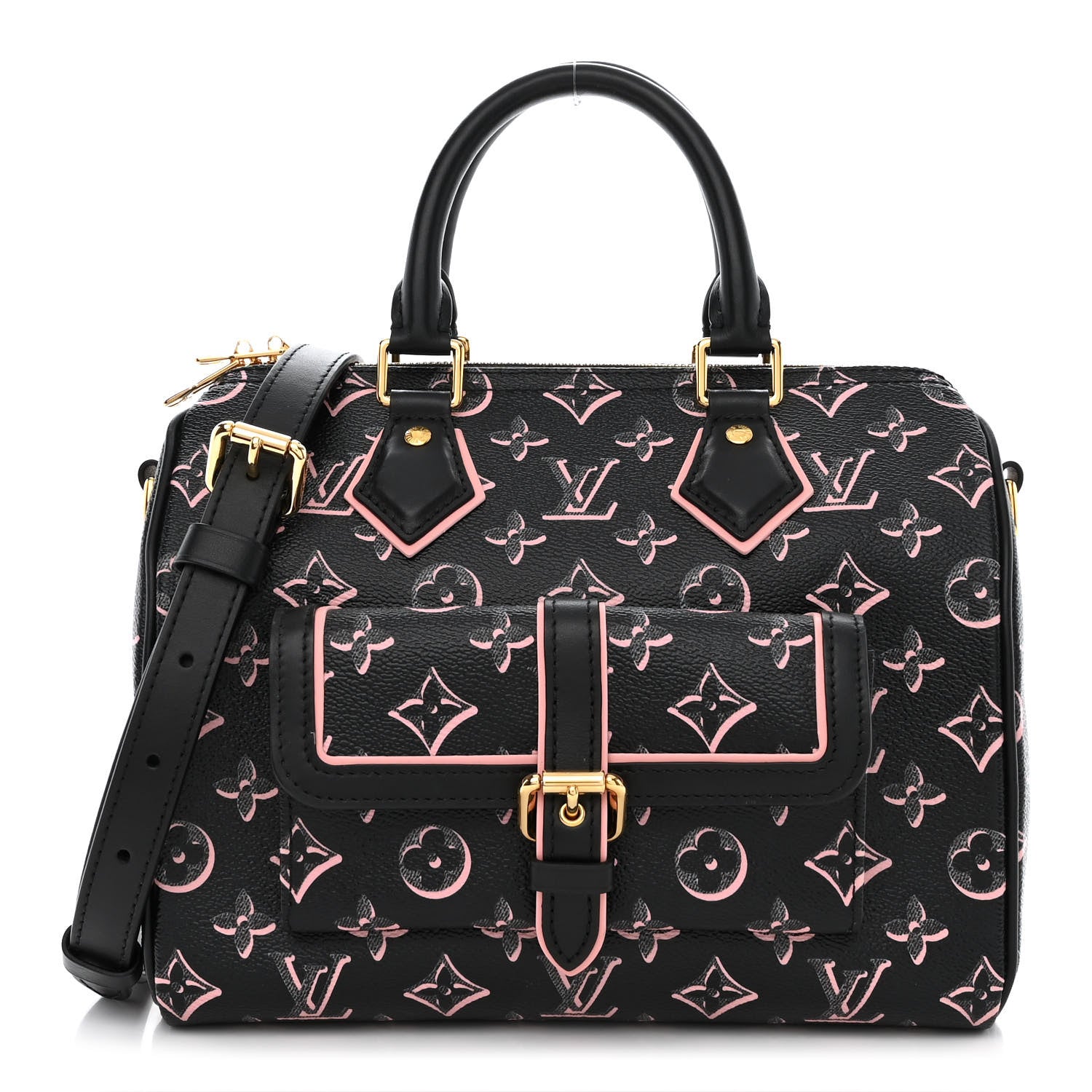 Louis Vuitton Monogram Fall for You Speedy Bandouliere 25 Black 1 of 9