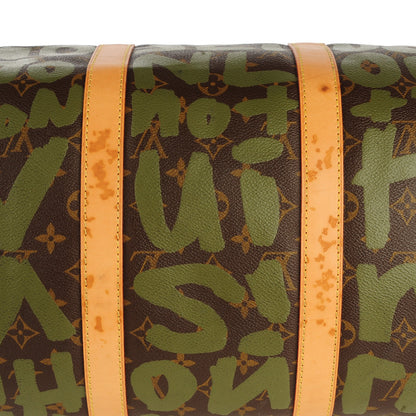 Louis Vuitton Graffiti Keepall 50 Kaki 5 of 8