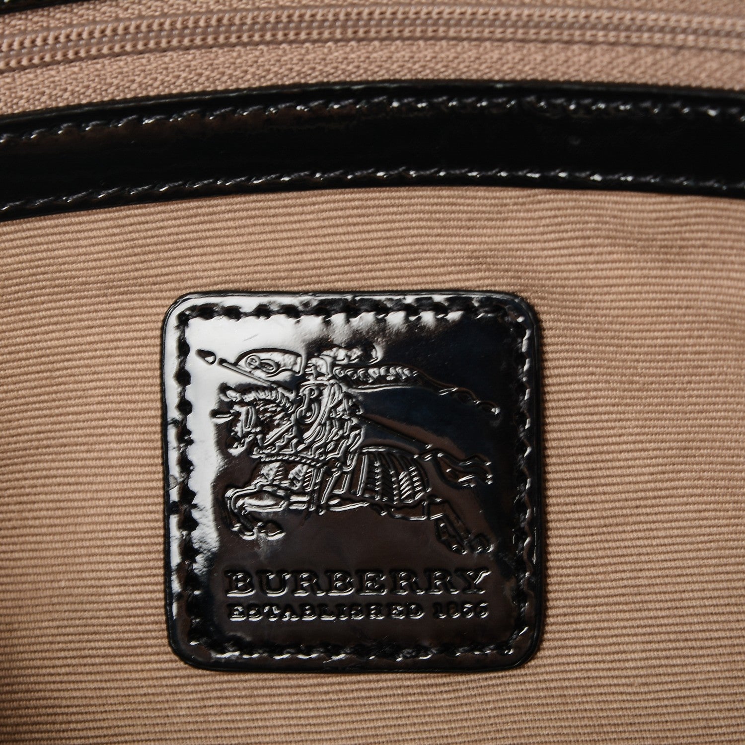 Burberry Nova Check Small Chester Bowling Bag Black 7 of 8