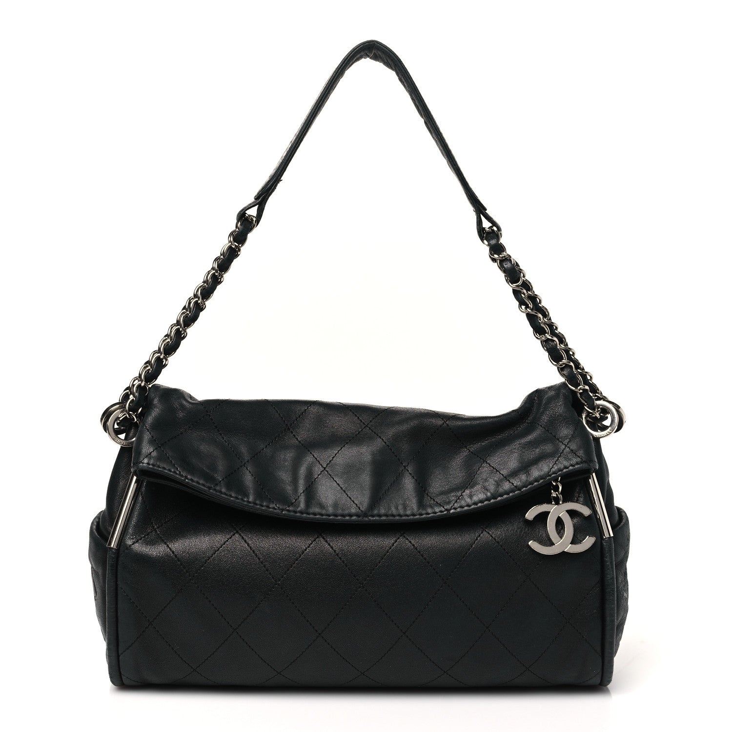 Chanel Lambskin Stitched Medium Ultimate Soft Tote Black 1 of 9