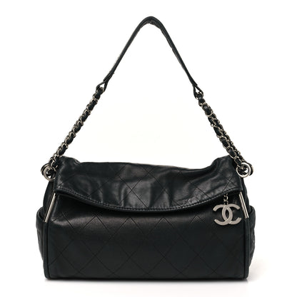 Chanel Lambskin Stitched Medium Ultimate Soft Tote Black 1 of 9