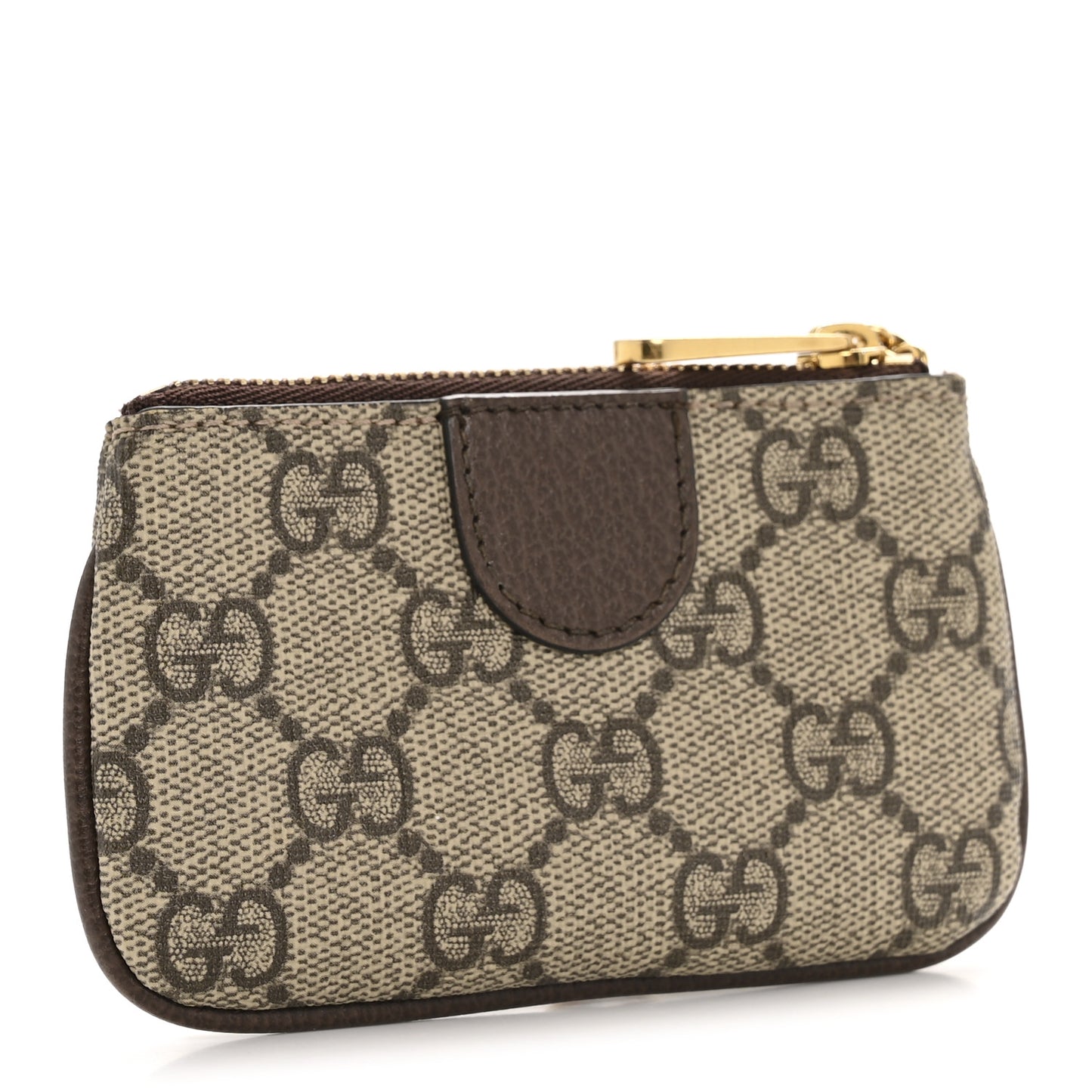 GG Supreme Monogram Web Ophidia Key Case Beige New Acero