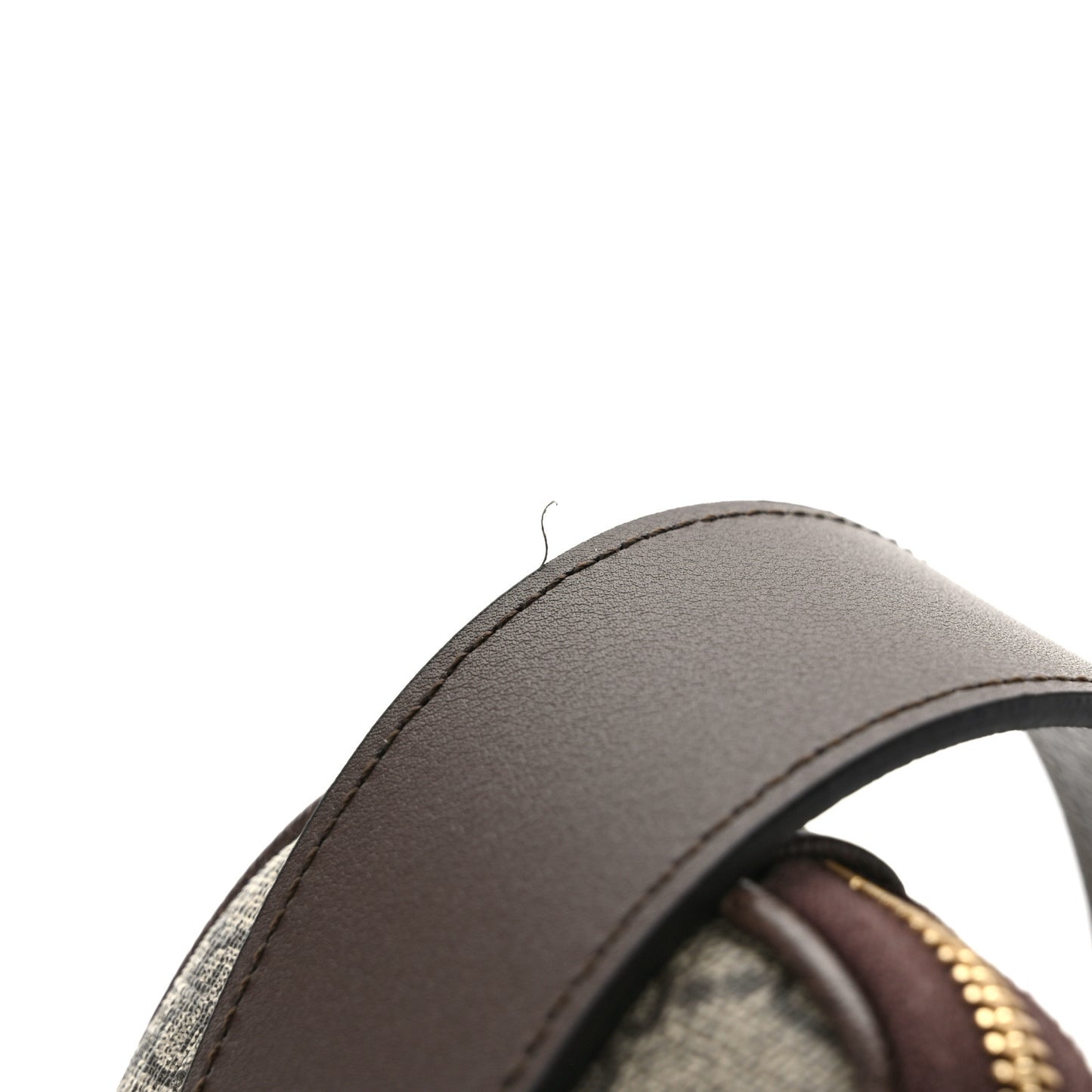 GG Supreme Monogram Ophidia Belted iPhone Case 95 38 Dark Brown