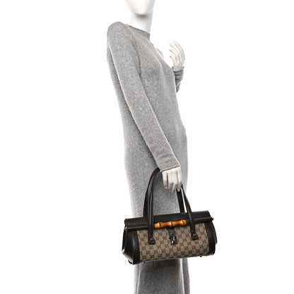 Gucci Monogram Bamboo Bullet Bag Dark Brown 2 of 10