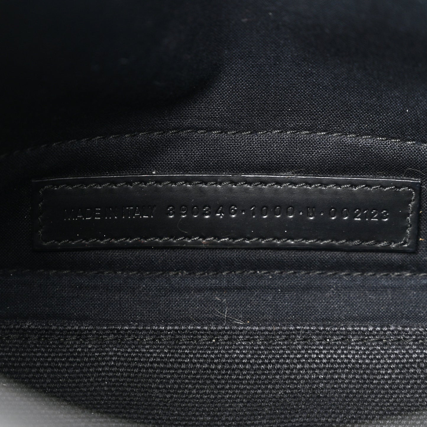 Cotton Canvas Calfskin Navy Cabas XS Black