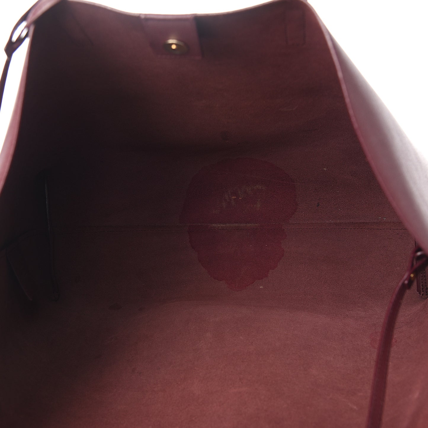 Calfskin Large Shopping Tote Bordeaux
