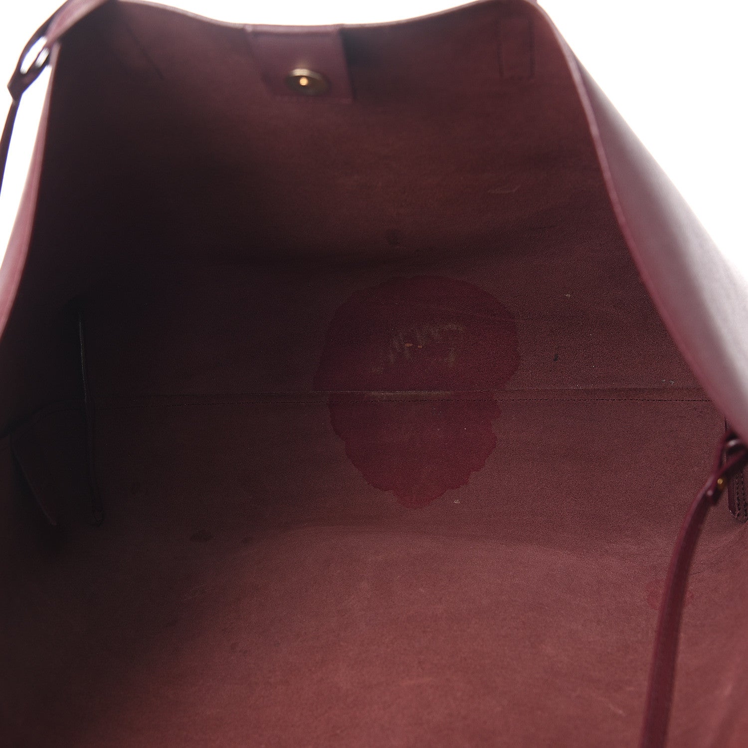 Saint Laurent Calfskin Large Shopping Tote Bordeaux 6 of 16