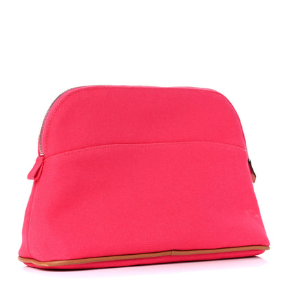 Hermes Cotton Bolide Travel Cosmetic Pouch Rose Extreme 3 of 13