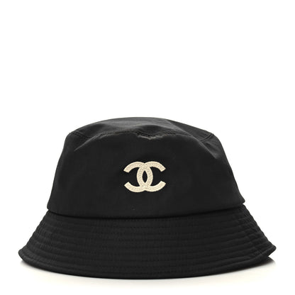Chanel Cotton CC Bucket Hat S Black 3 of 8