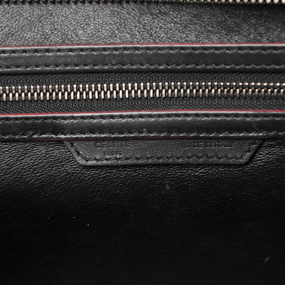Celine Smooth Calfskin Mini Luggage Black Pink Trim 10 of 17