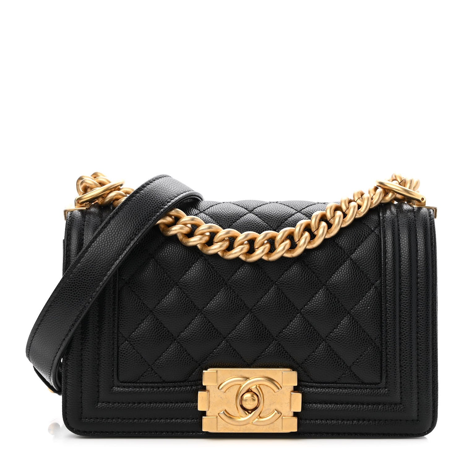 Chanel Caviar Quilted Small Boy Flap Black 1 of 9