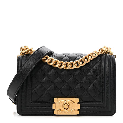 Chanel Caviar Quilted Small Boy Flap Black 1 of 9