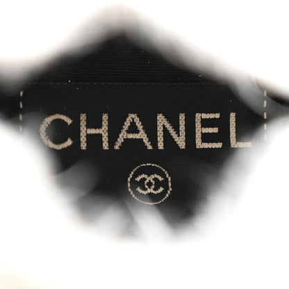 Chanel Fabric Calfskin Suede CC Womens Sneakers 40 White 7 of 8