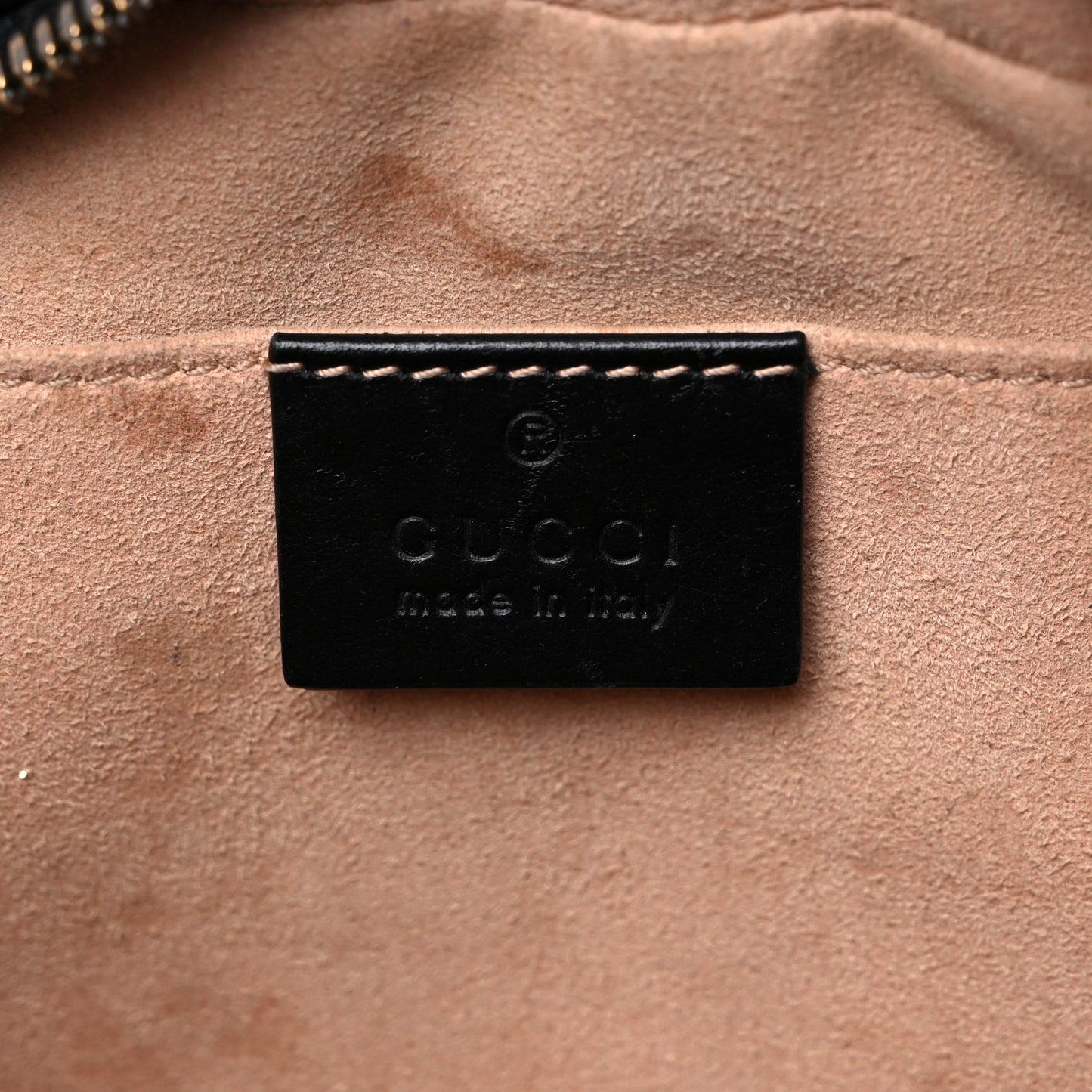 Calfskin Matelasse Small GG Marmont Chain Shoulder Bag Black