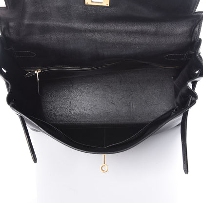 Hermes Veau Gulliver Kelly Retourne 35 Black 7 of 37
