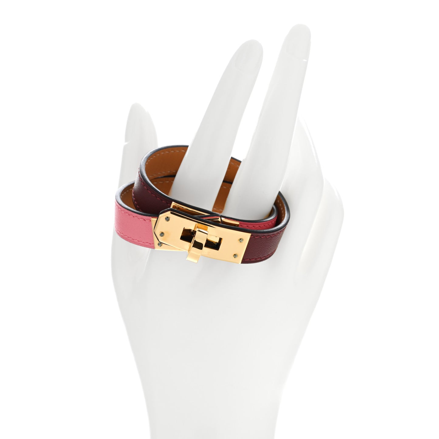 Swift Kelly Double Tour Bracelet T2 Rouge H Rose D'ete
