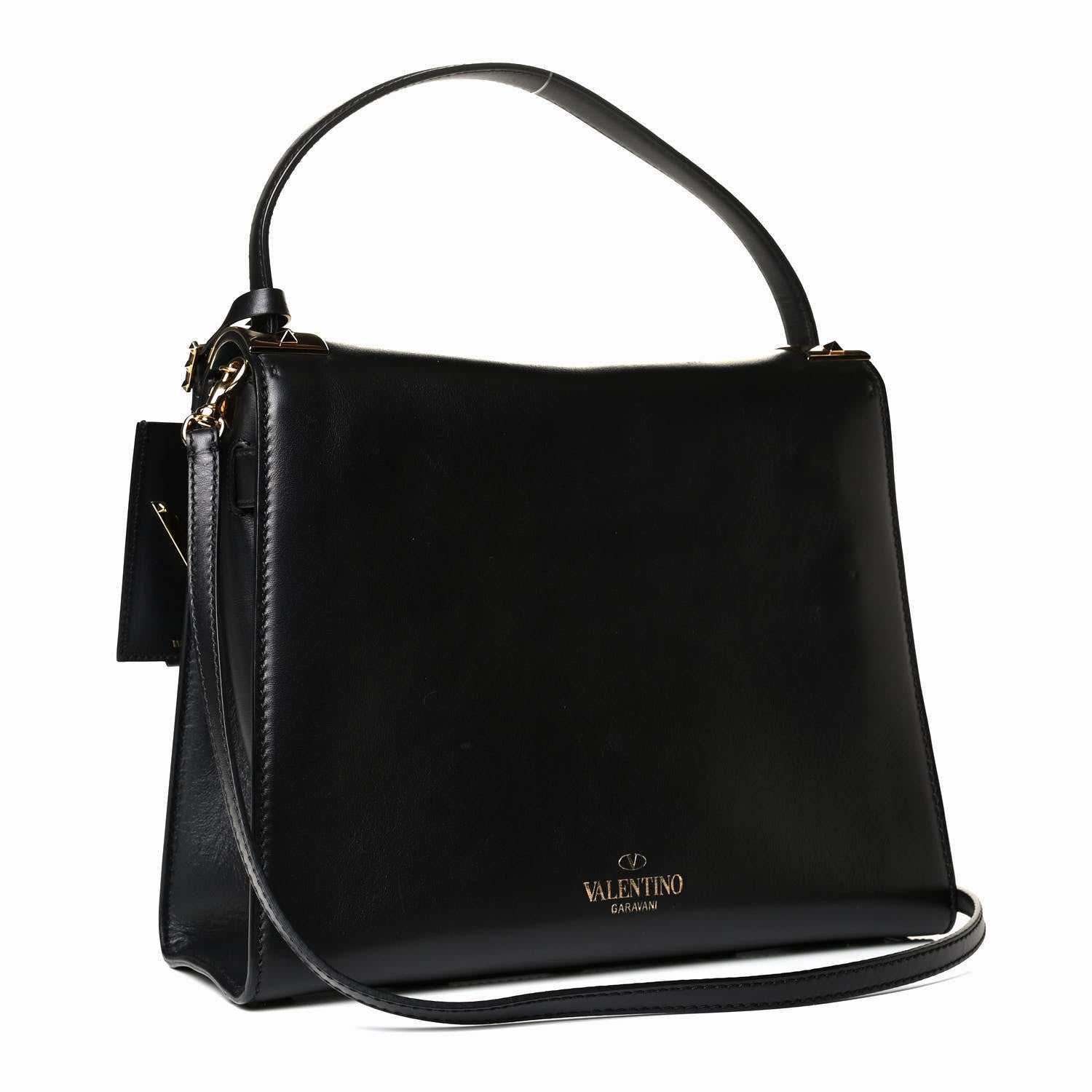 Valentino Garavani Calfskin Medium My Rockstud Frame Bag Black 2 of 7