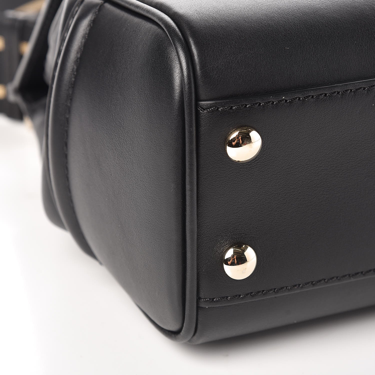 Versace Calfskin Medium Palazzo Empire Bag Black 13 of 14