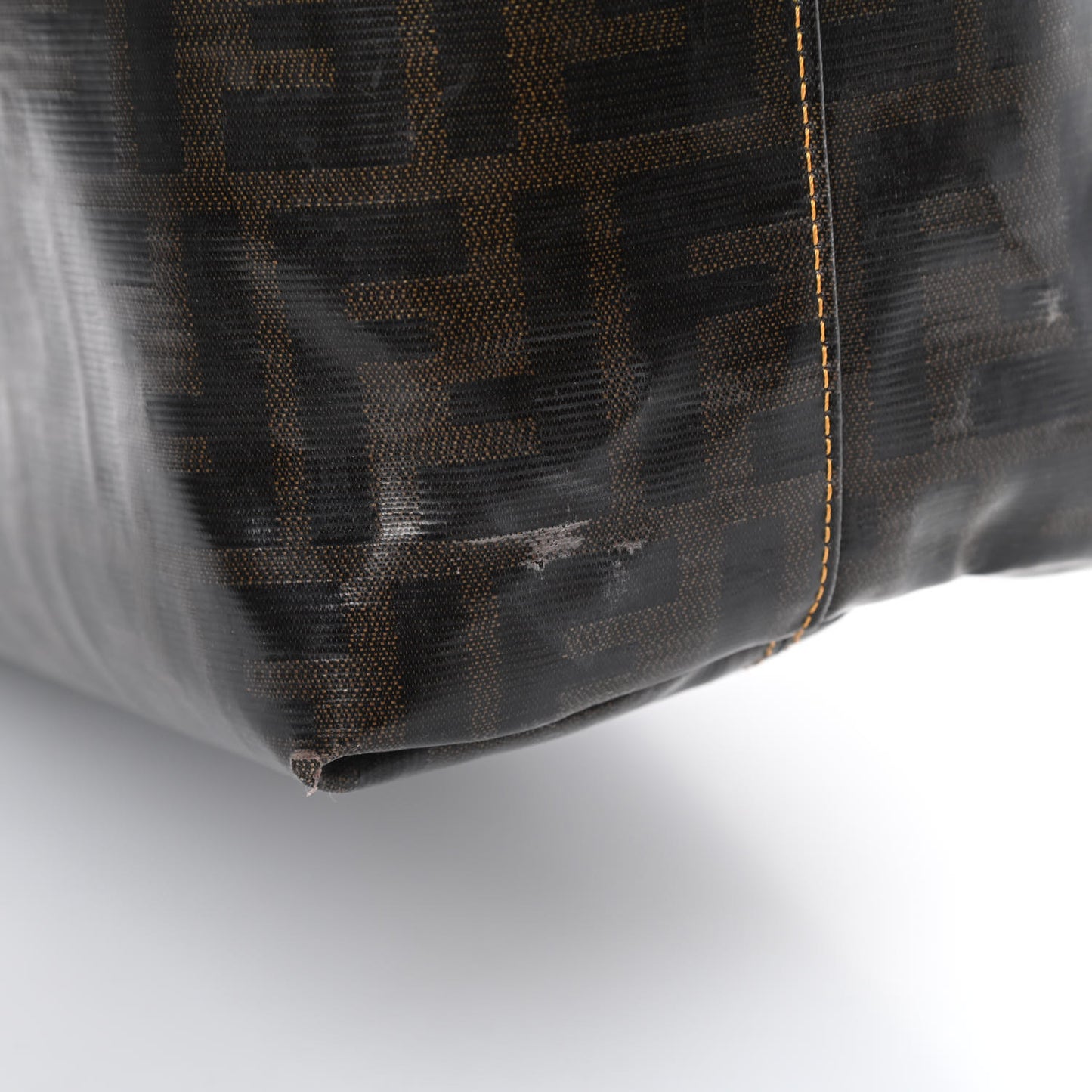 Zucca Spalmati Matrioska Small Roll Tote Tobacco Black
