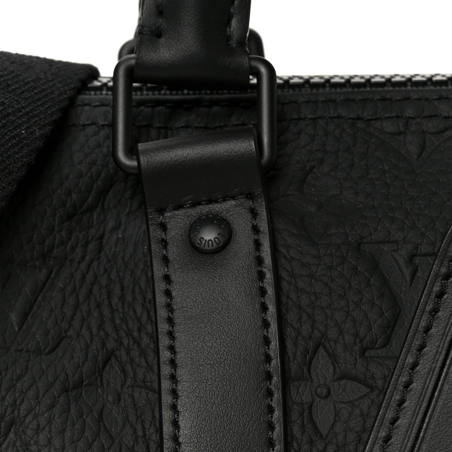 Monogram Taurillon Keepall Bandouliere 25 Black