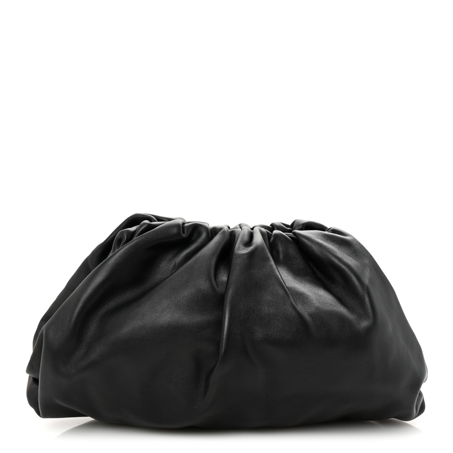 Smooth Butter Calf The Pouch Oversized Clutch Black