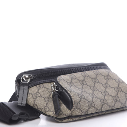 Gucci GG Supreme Monogram Belt Bag Black 8 of 10