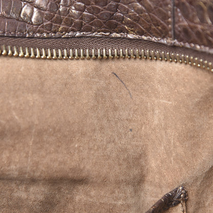 Nancy Gonzalez Crocodile Tote Brown 12 of 12