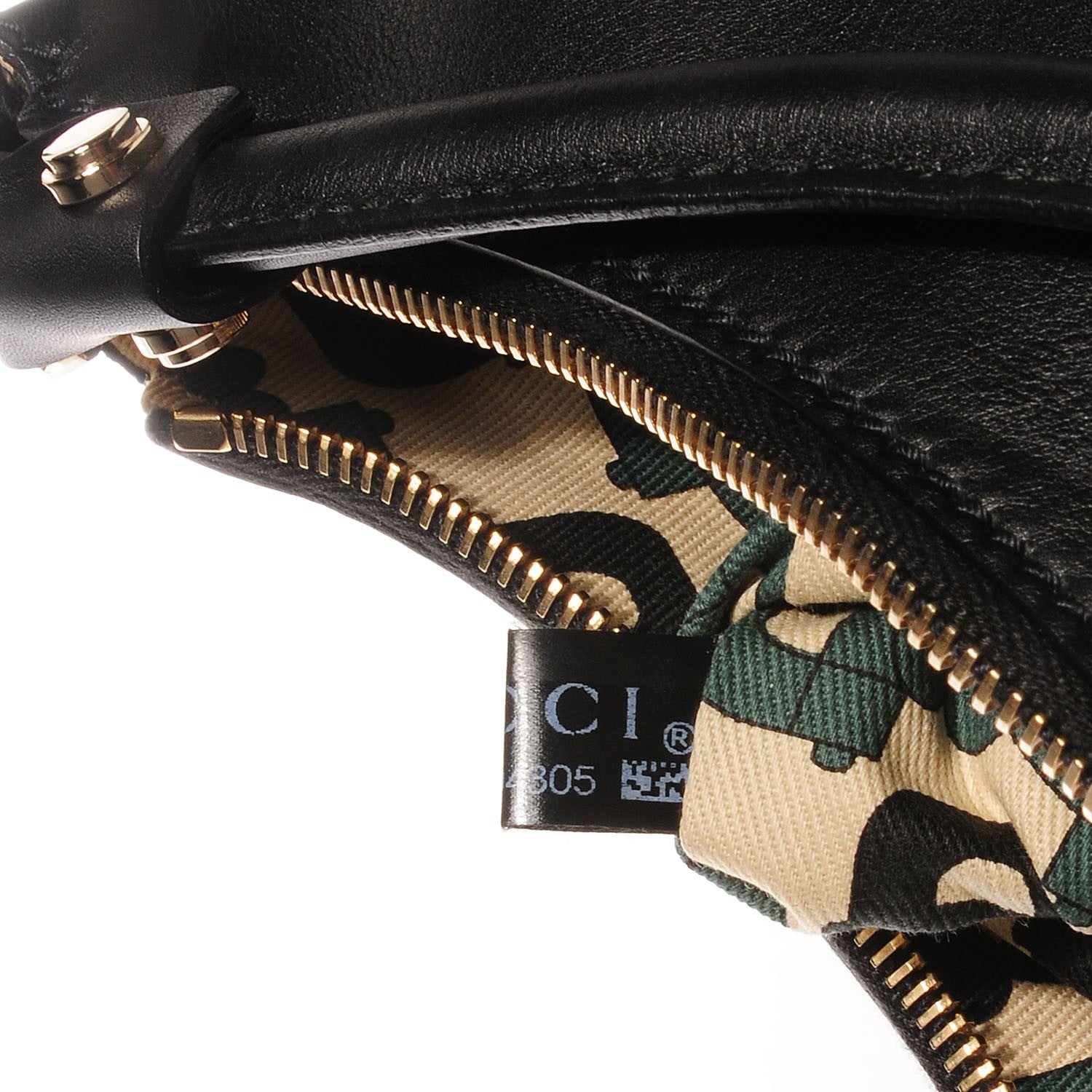 Gucci Guccissima Large D Gold Hobo Black 8 of 9