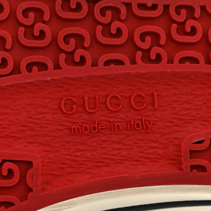 Gucci GG Monogram Web Womens 1977 Tennis Sneakers 40 Beige Ebony Mystic White 7 of 12