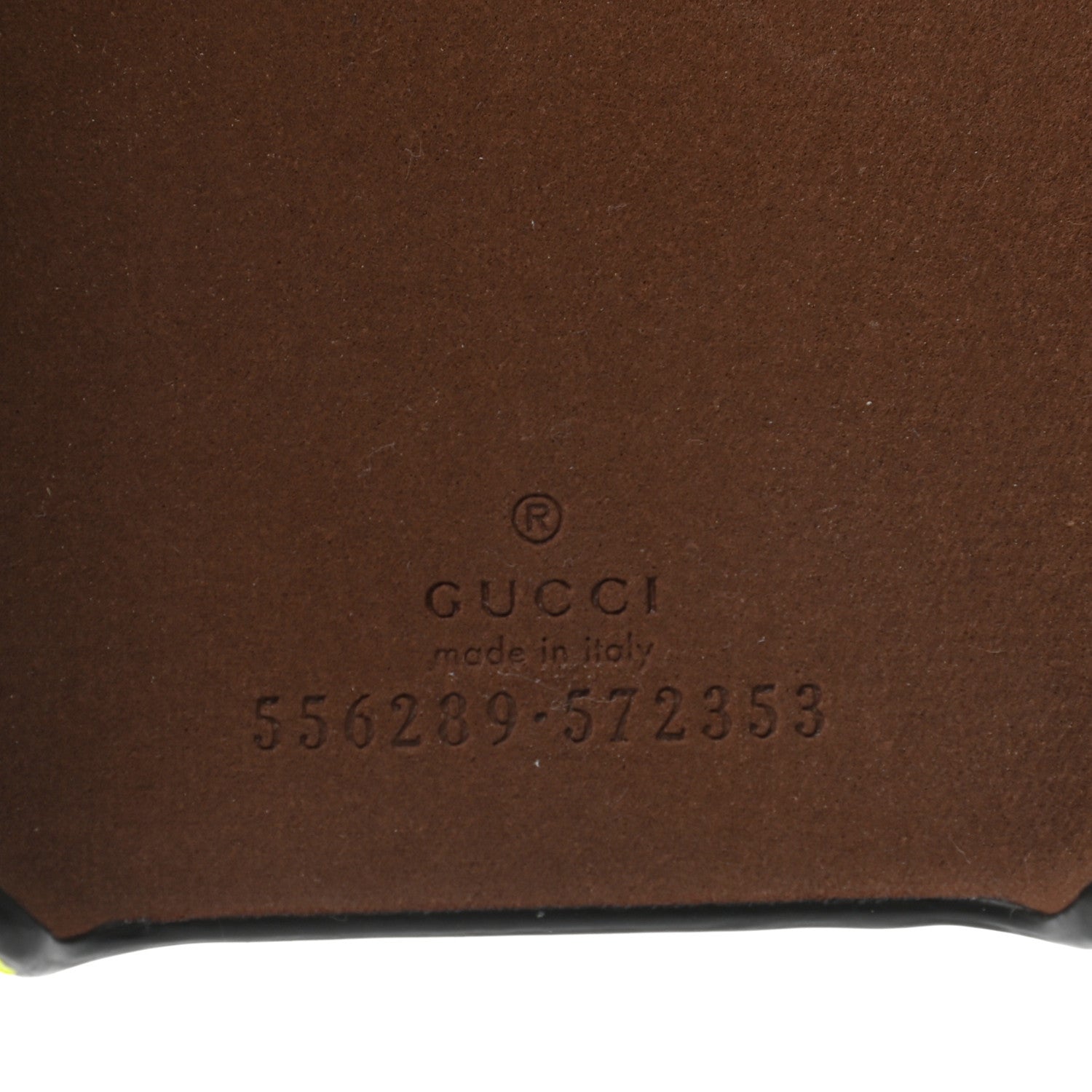 Gucci Rubber Logo iPhone Xs Case Yellow Fluo Green 4 of 4