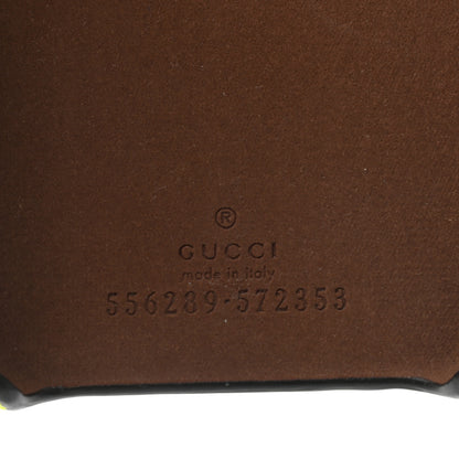 Gucci Rubber Logo iPhone Xs Case Yellow Fluo Green 4 of 4
