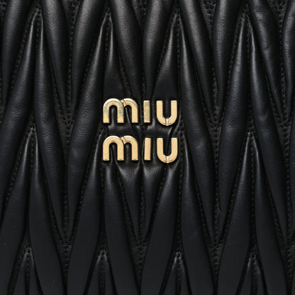 Miu Miu Nappa Matelasse Wander Large Hobo Black 6 of 9
