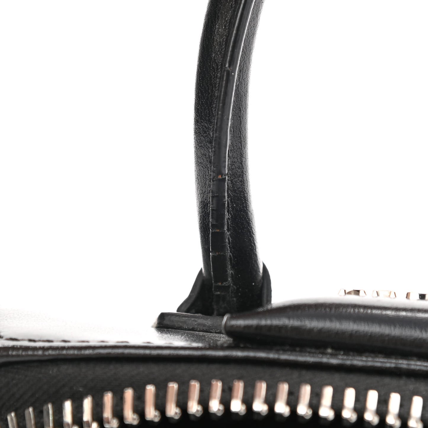 Shiny Lord Calfskin Mini Antigona Black