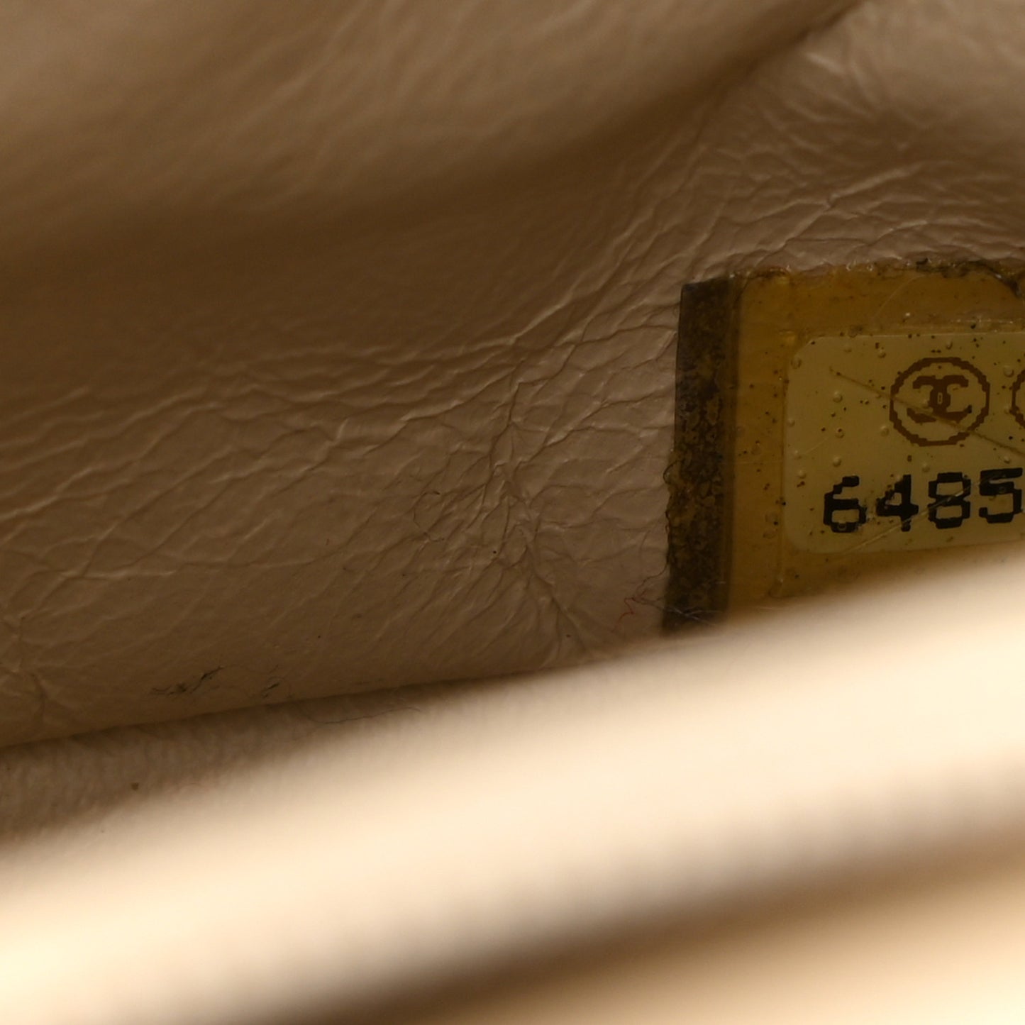 Lambskin Perforated Medium Single Flap Bag Black White