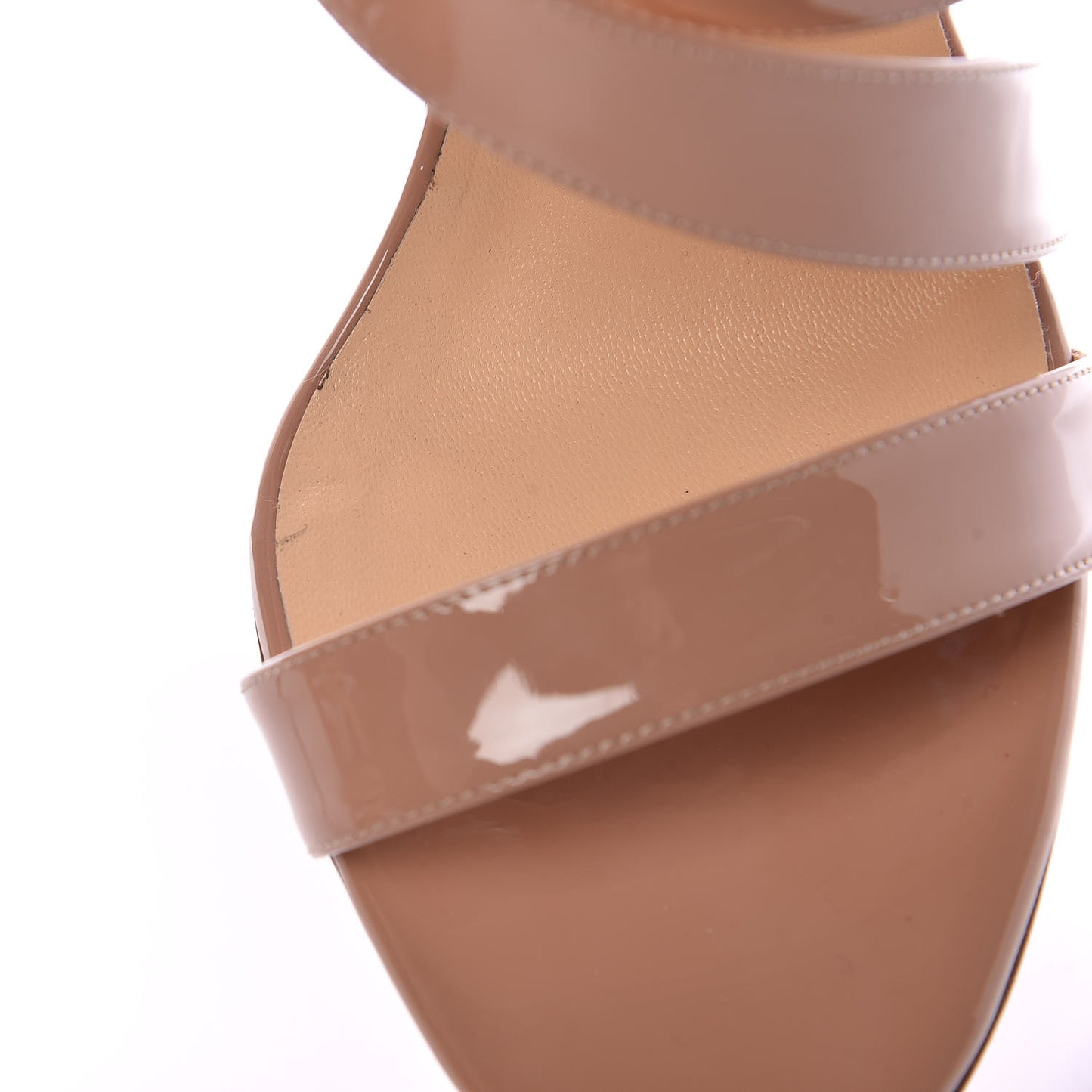 Patent World Copine 100 Sandals 39.5 Nude