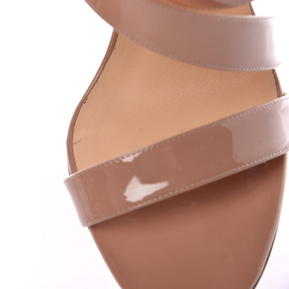 Christian Louboutin Patent World Copine 100 Sandals 39.5 Nude 10 of 11