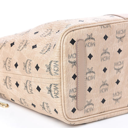MCM Visetos Medium Liz Reversible Shopper Tote Beige 11 of 21