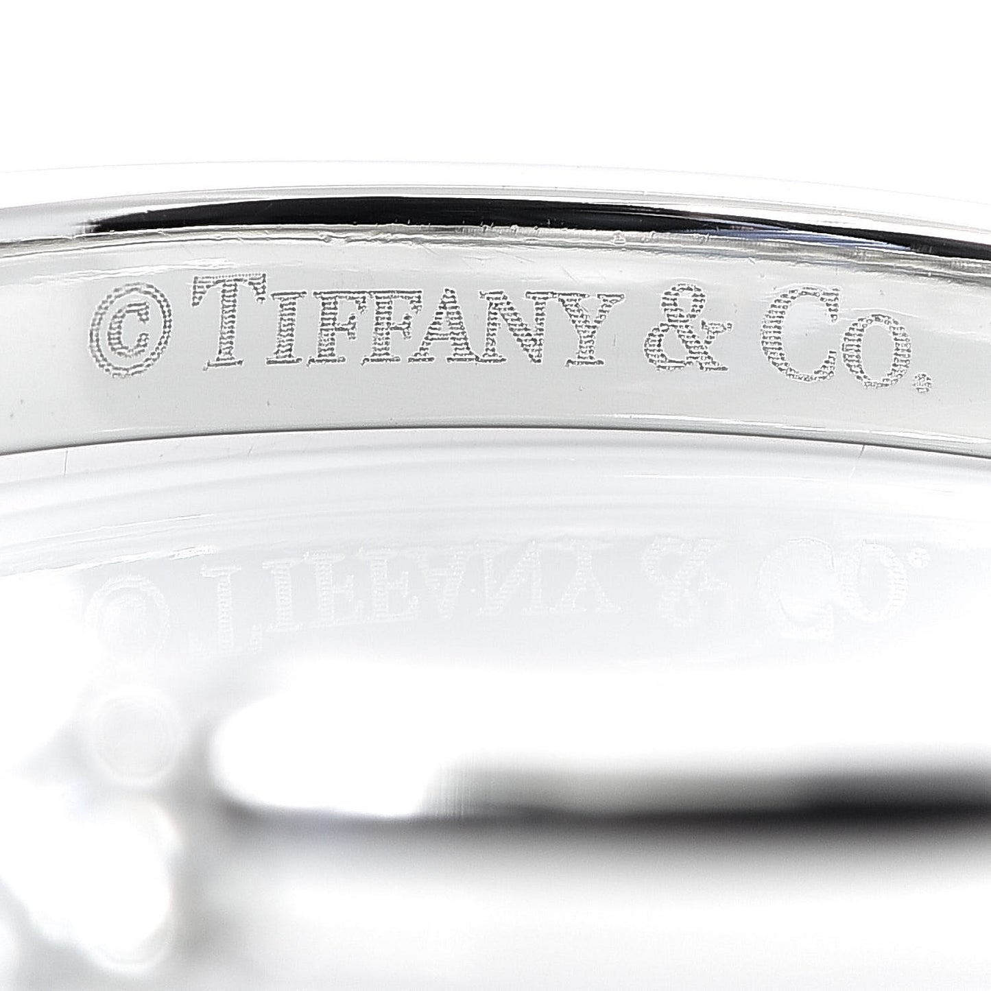 Platinum Diamond .57ct 3mm Half Circle Embrace Band Ring 52 6
