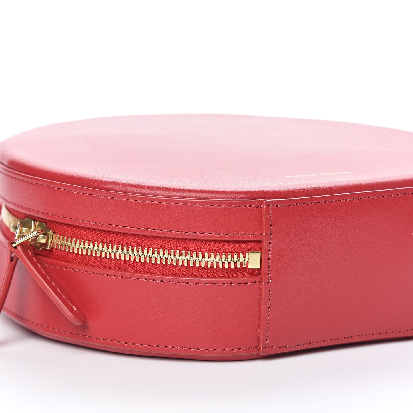 Calfskin Circle Crossbody Bag Flamma