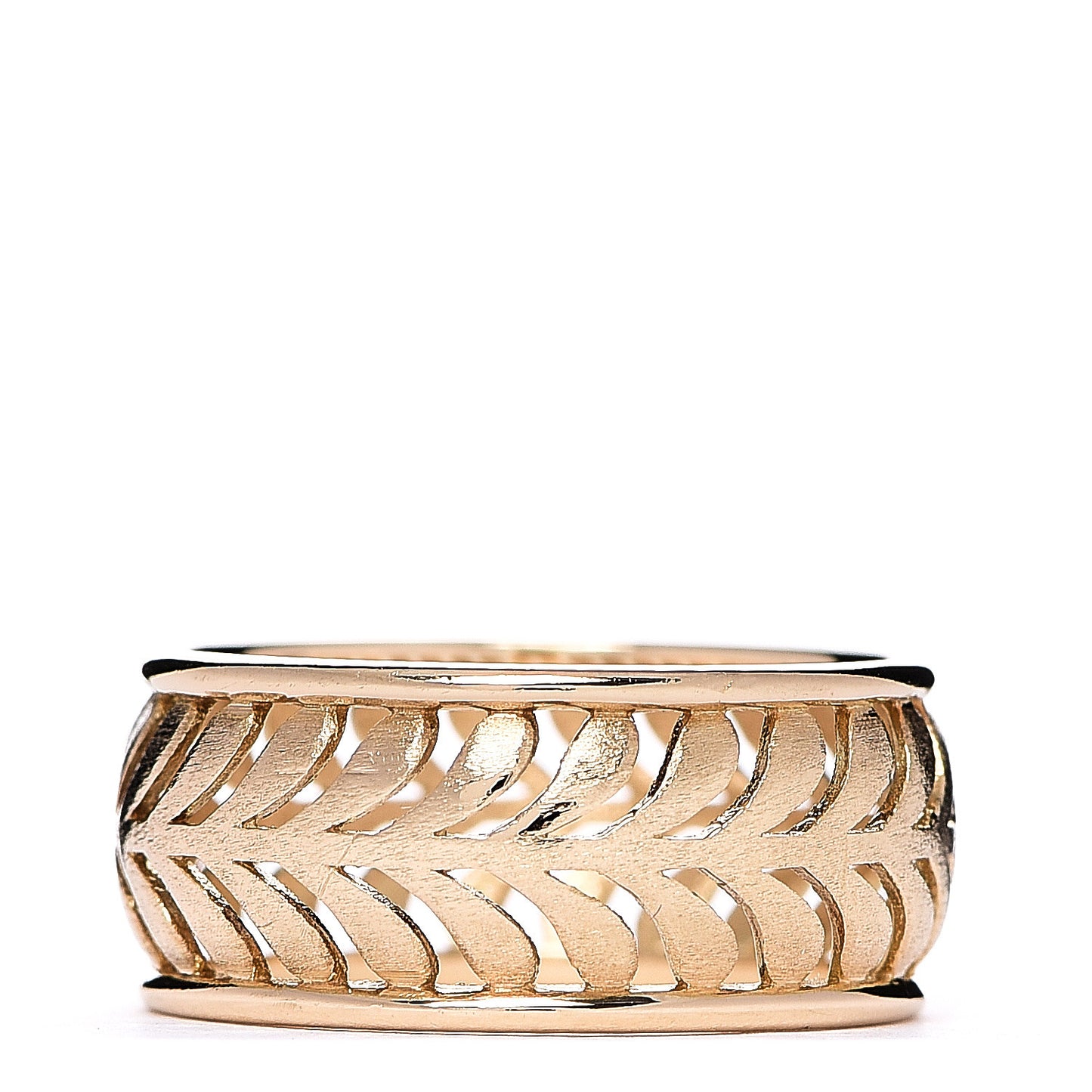 18K Yellow Gold Paloma Picasso Villa Palm Ring 54 7