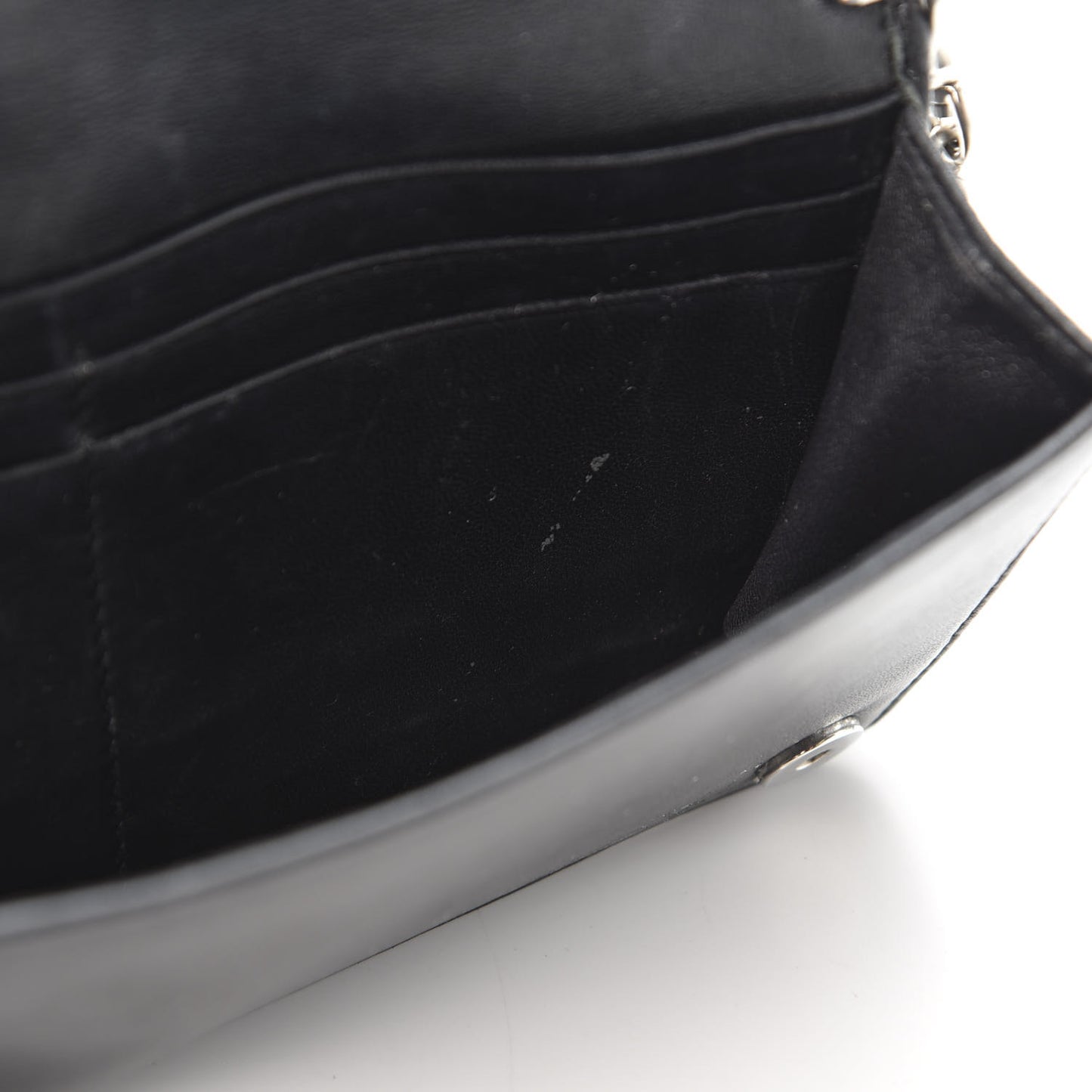 Nappa Gaufre Wallet On Chain Black
