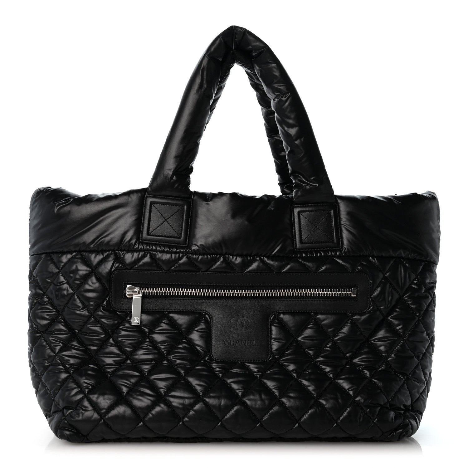 Chanel Nylon Quilted Large Coco Cocoon Tote Black 1 of 9